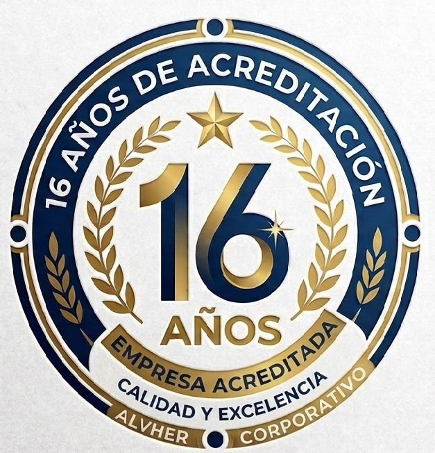 16 años de acreditación - Empresa acreditada Alvher Corporativo